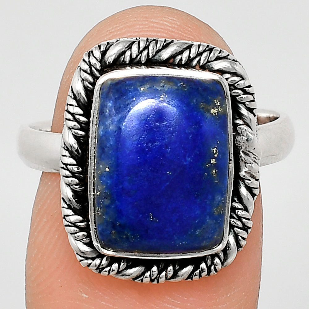 Premium Quality Lapis Lazuli - Afghanistan Ring size-8.5 R-1013 42-ER13600