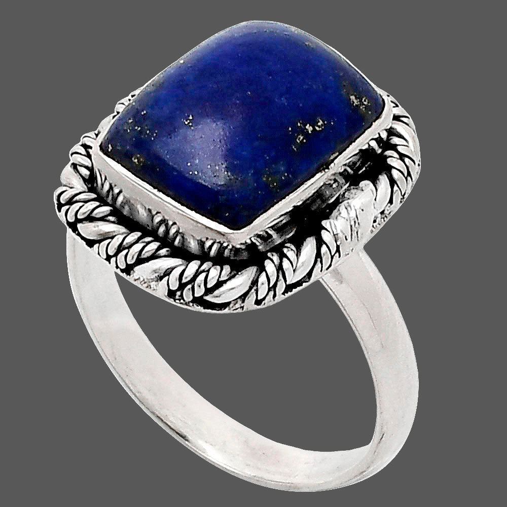 Premium Quality Lapis Lazuli - Afghanistan Ring size-8.5 R-1013 42-ER13600