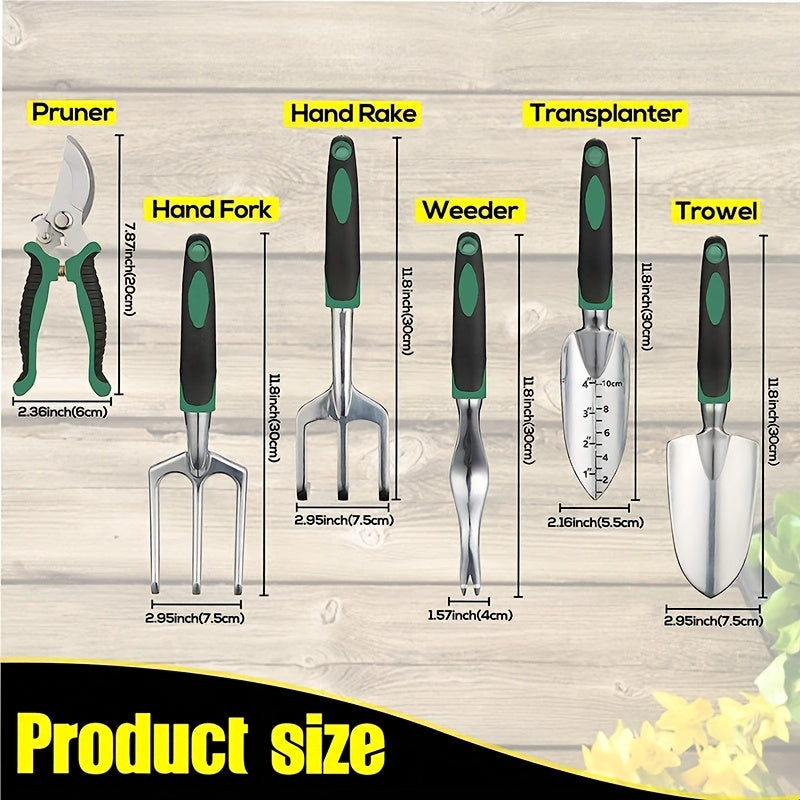 Garden Tools with Apron and Gloves Set (11pcs)-4