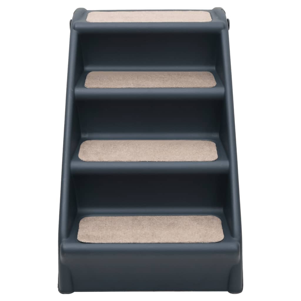 vidaXL Dog Stairs Foldable Dog Ramp Pet Stairs for High Bed Couch Car
