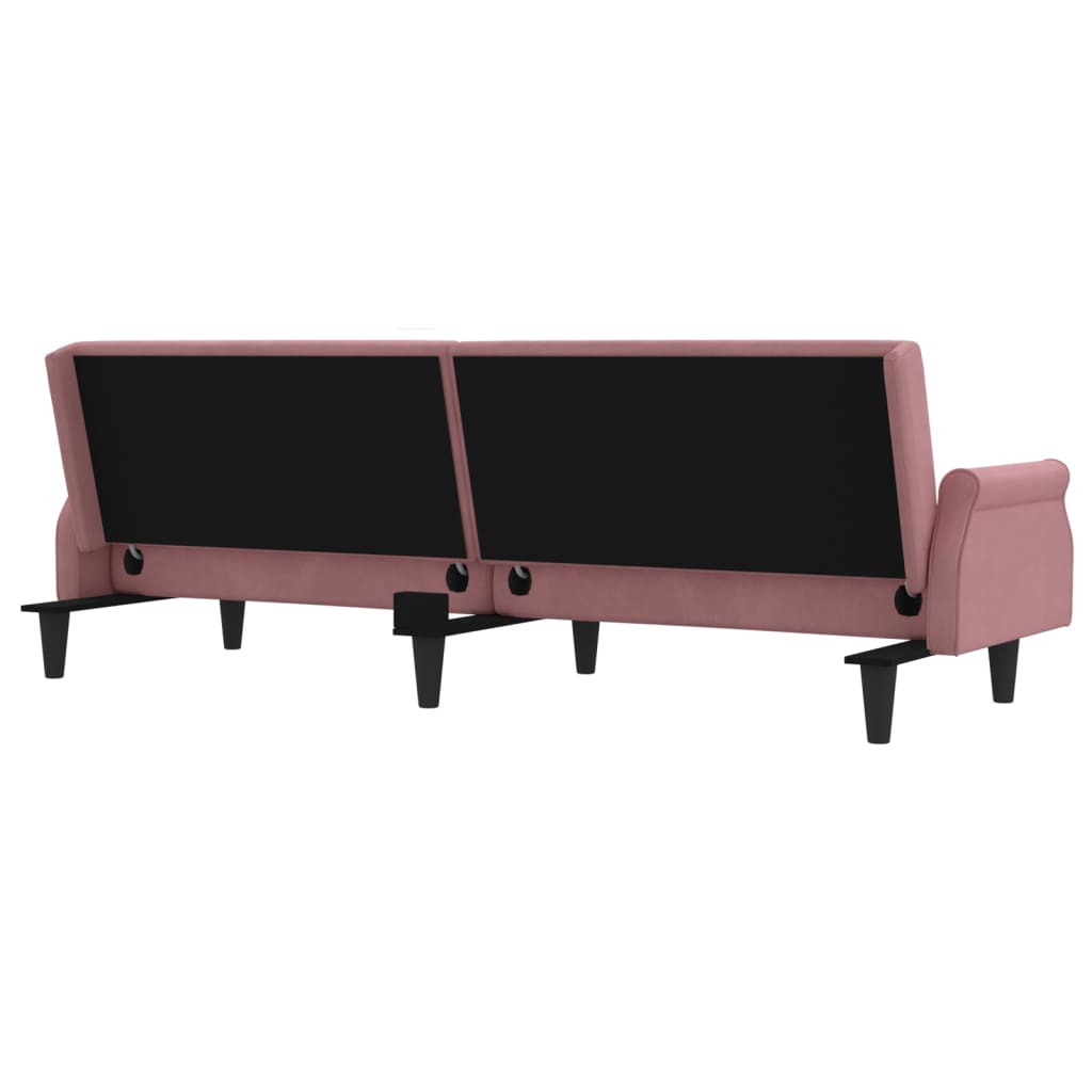 vidaXL Sleeper Sofa with Armrests Velvet Couch Sofa Bed Recliner Loveseat