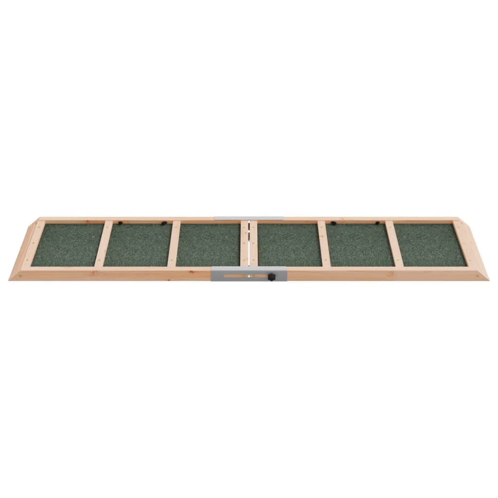 vidaXL Dog Ramp Foldable Adjustable Canine Ramp for Car Bed Solid Wood Fir