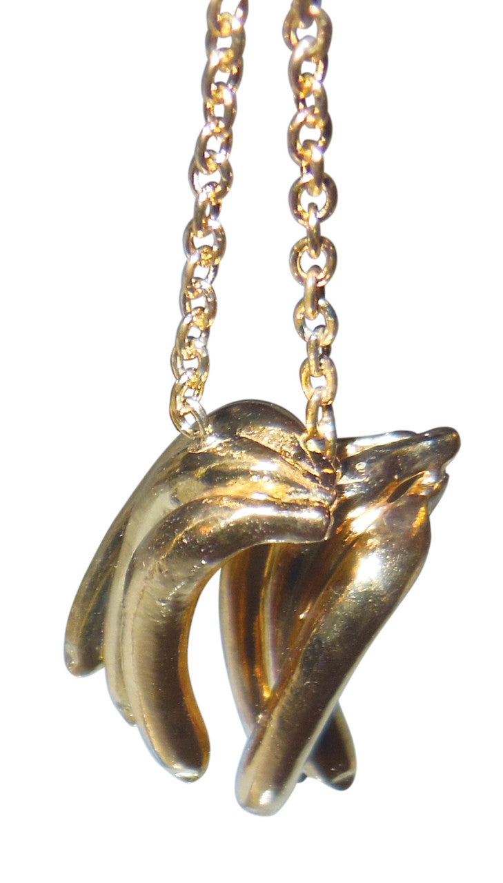 Drop the Banana- Banana stud earrings, Chimp Collection-14K gold-12