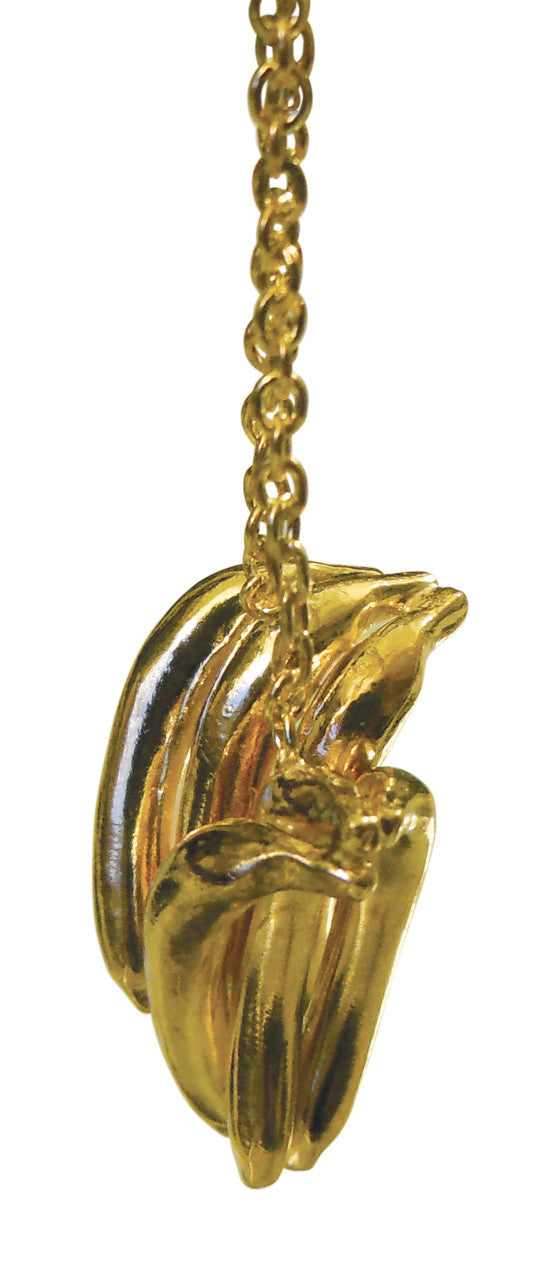 Drop the Banana- Banana stud earrings, Chimp Collection-14K gold-13