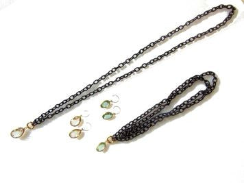 Clear Crystal Drop Earrings.-4