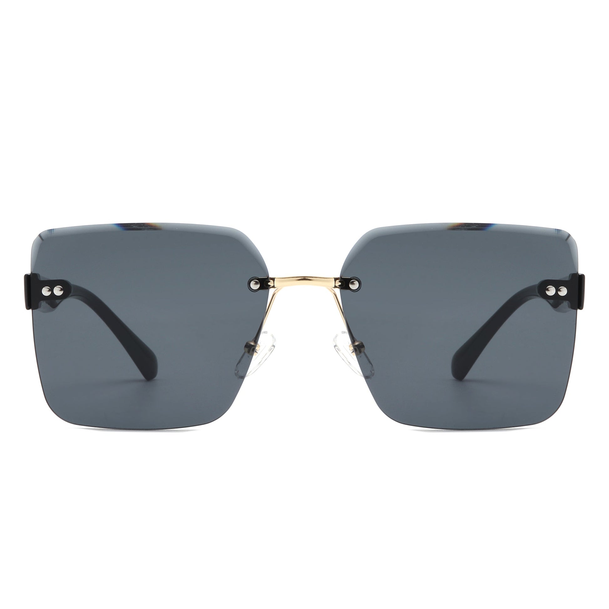 Orbit - Women's Rimless Tinted Square Fashion Sunglasses-1