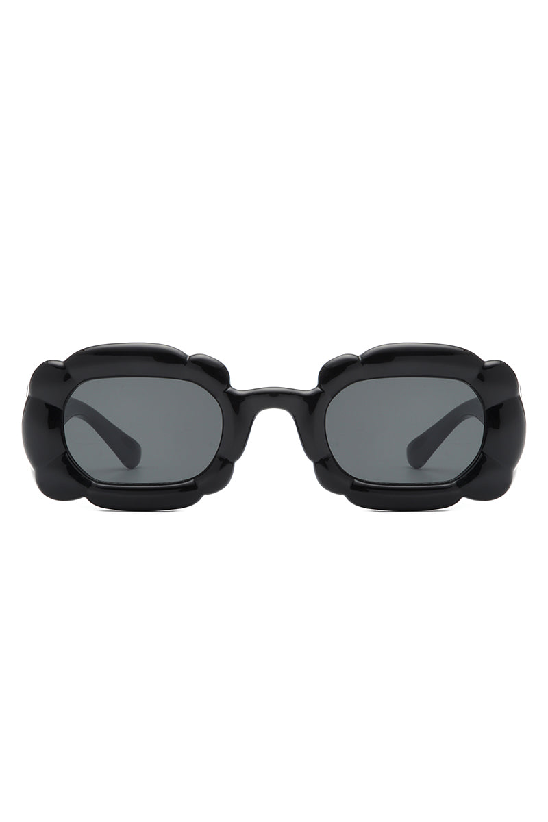 Uplift - Geometric Irregular Thick Frame Square Fashion Sunglasses