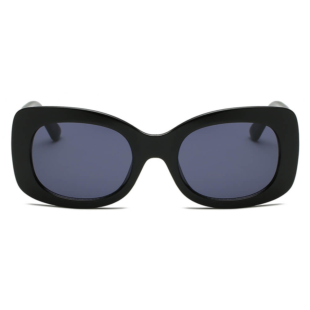 BAKU | Women Fashion Retro Rectangle Oversize Sunglasses