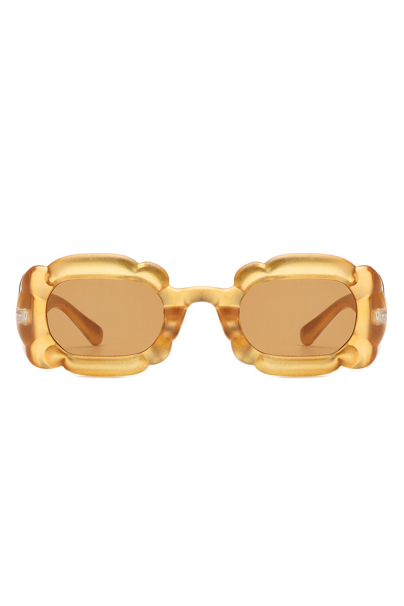 Uplift - Geometric Irregular Thick Frame Square Fashion Sunglasses