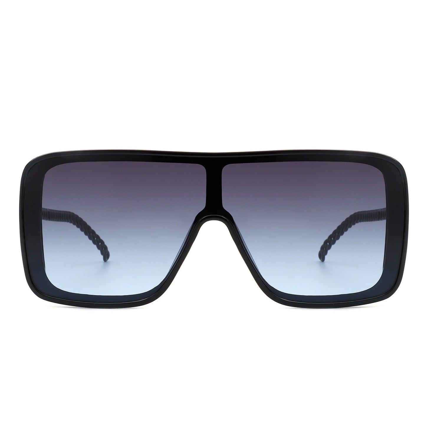 Wildwind - Square Fashion Flat Top Oversize Retro Sunglasses