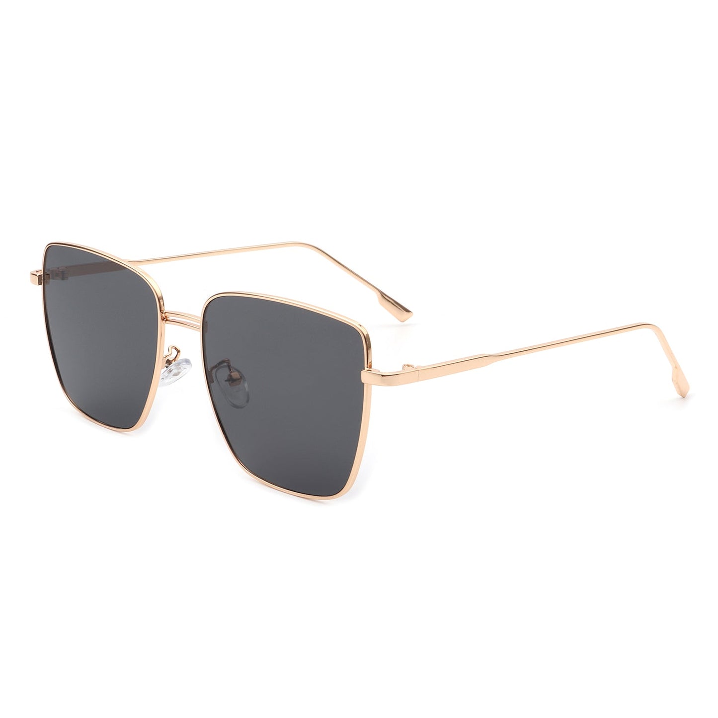 Eskuitan | Women Square Metal Oversize Fashion Sunglasses-0