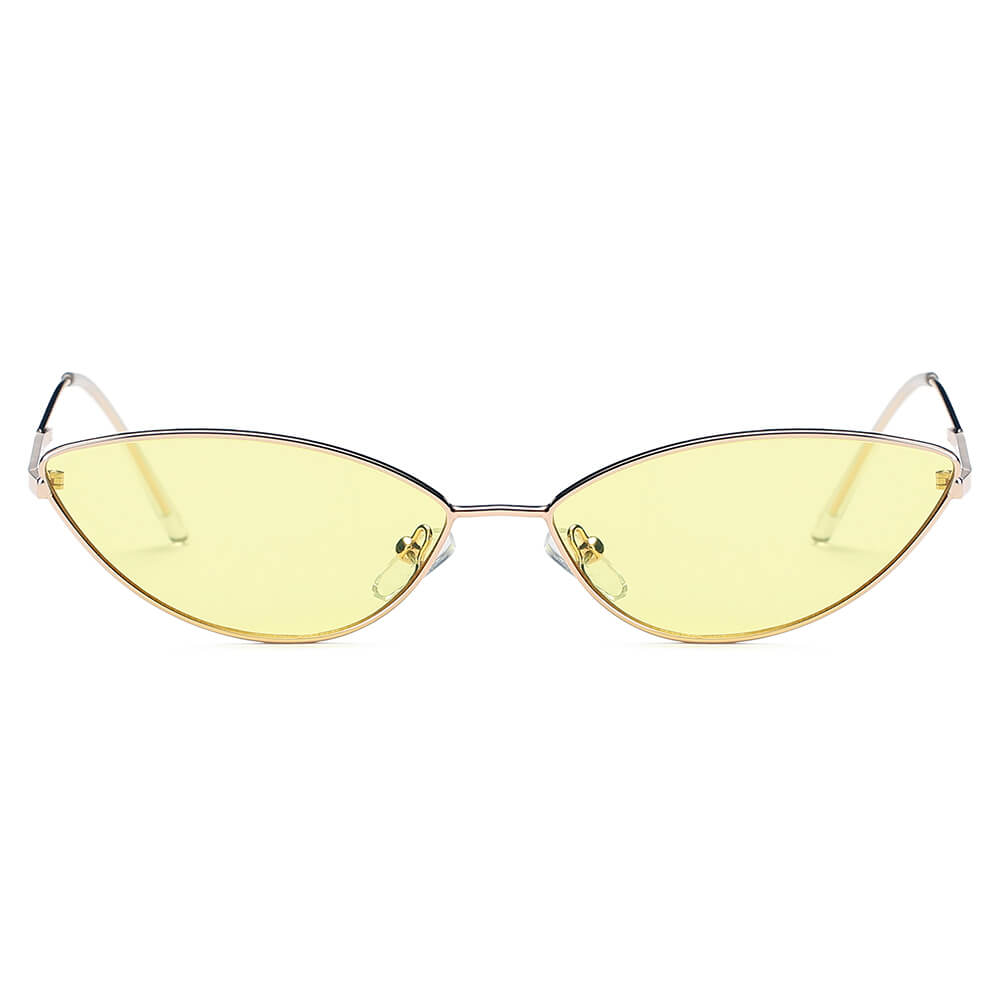 FLINT | Small True Retro Vintage Slim Metal Sunglasses