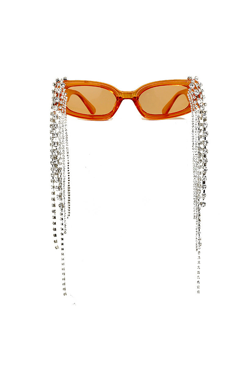 Thyria - Modern Luxury Rhinestone Chi Rectangle Women's Sunglasses-5