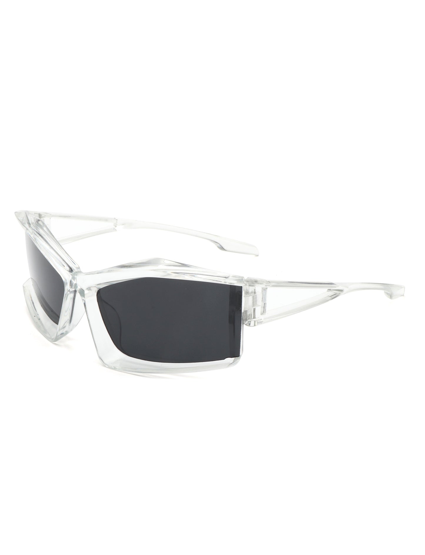 Halo - Futuristic Geometric Rectangle Fashion Sunglasses-8
