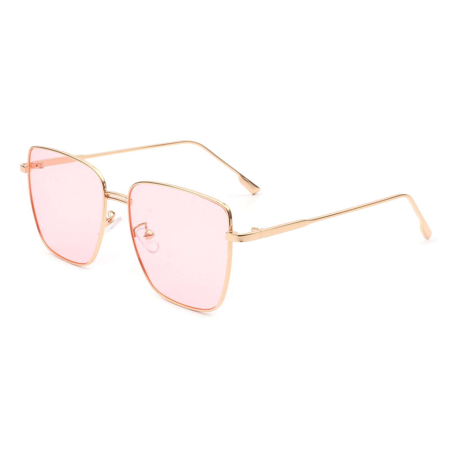 Eskuitan | Women Square Metal Oversize Fashion Sunglasses-7