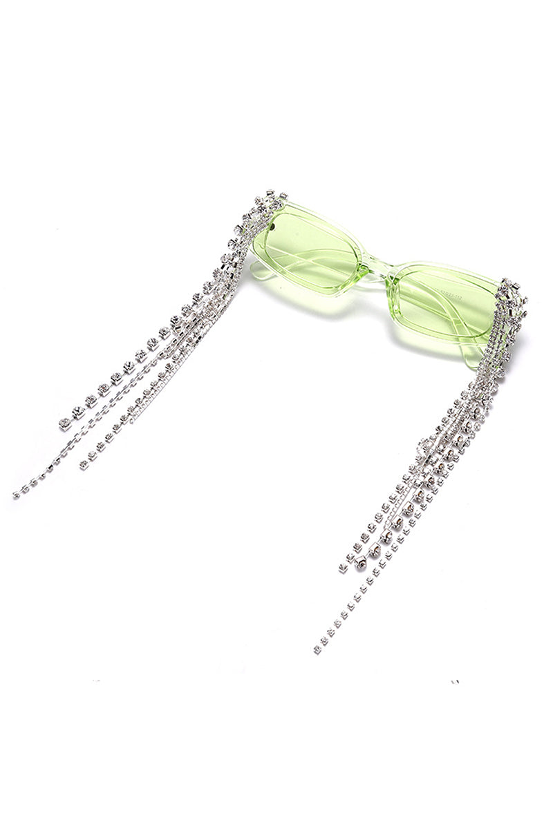 Thyria - Modern Luxury Rhinestone Chi Rectangle Women's Sunglasses-8