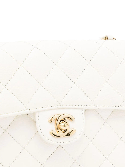 Chanel Handbag- Classic White Square Mini Flap Bag