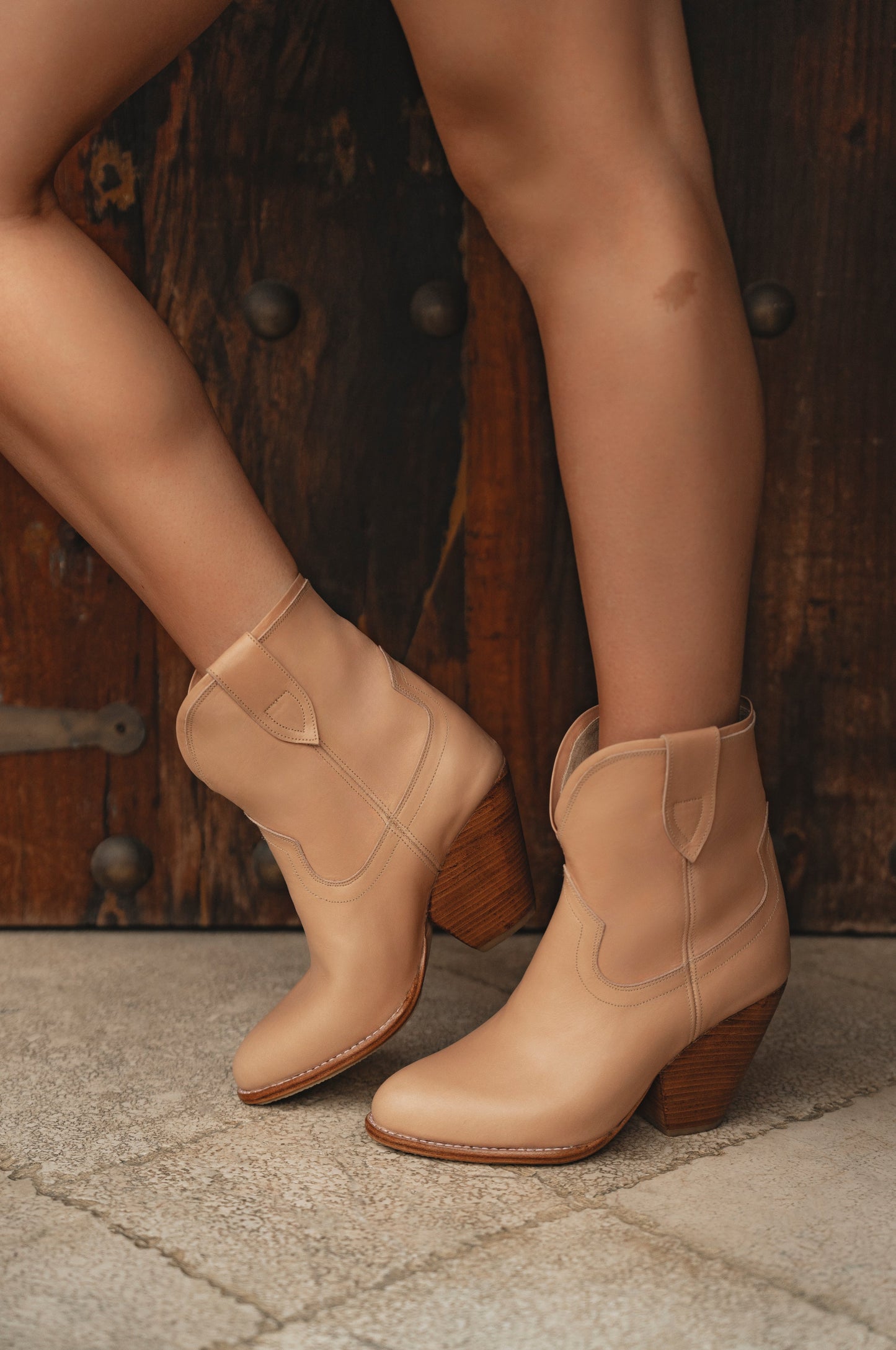 Charro Cowboy Leather Boots