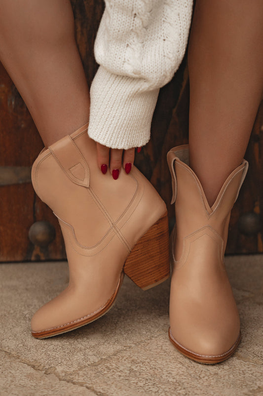 Charro Cowboy Leather Boots