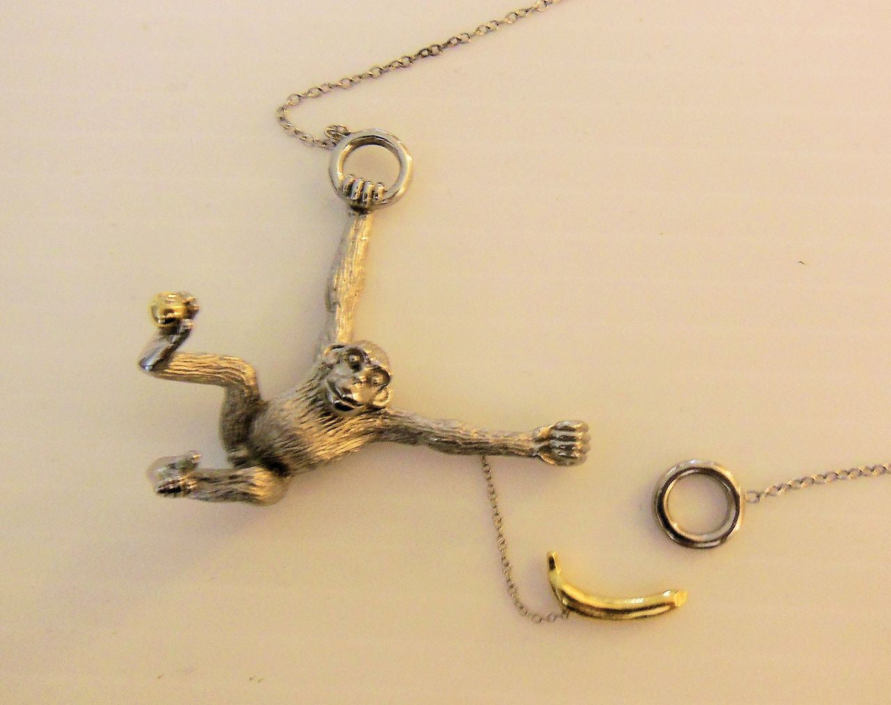 Drop the Banana- Banana stud earrings, Chimp Collection-14K gold-14