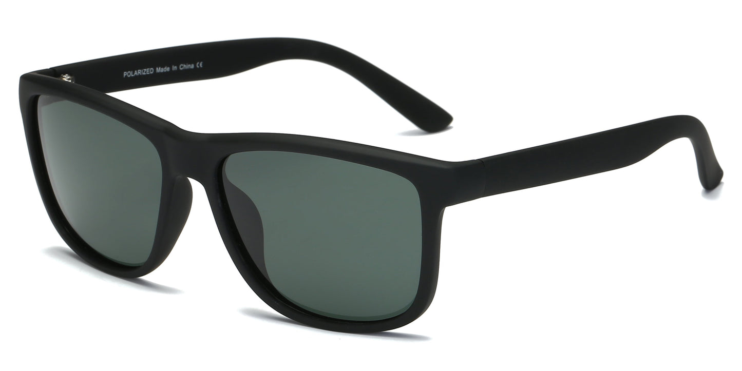Kyler - Square Retro Flat Top Polarized Sunglasses
