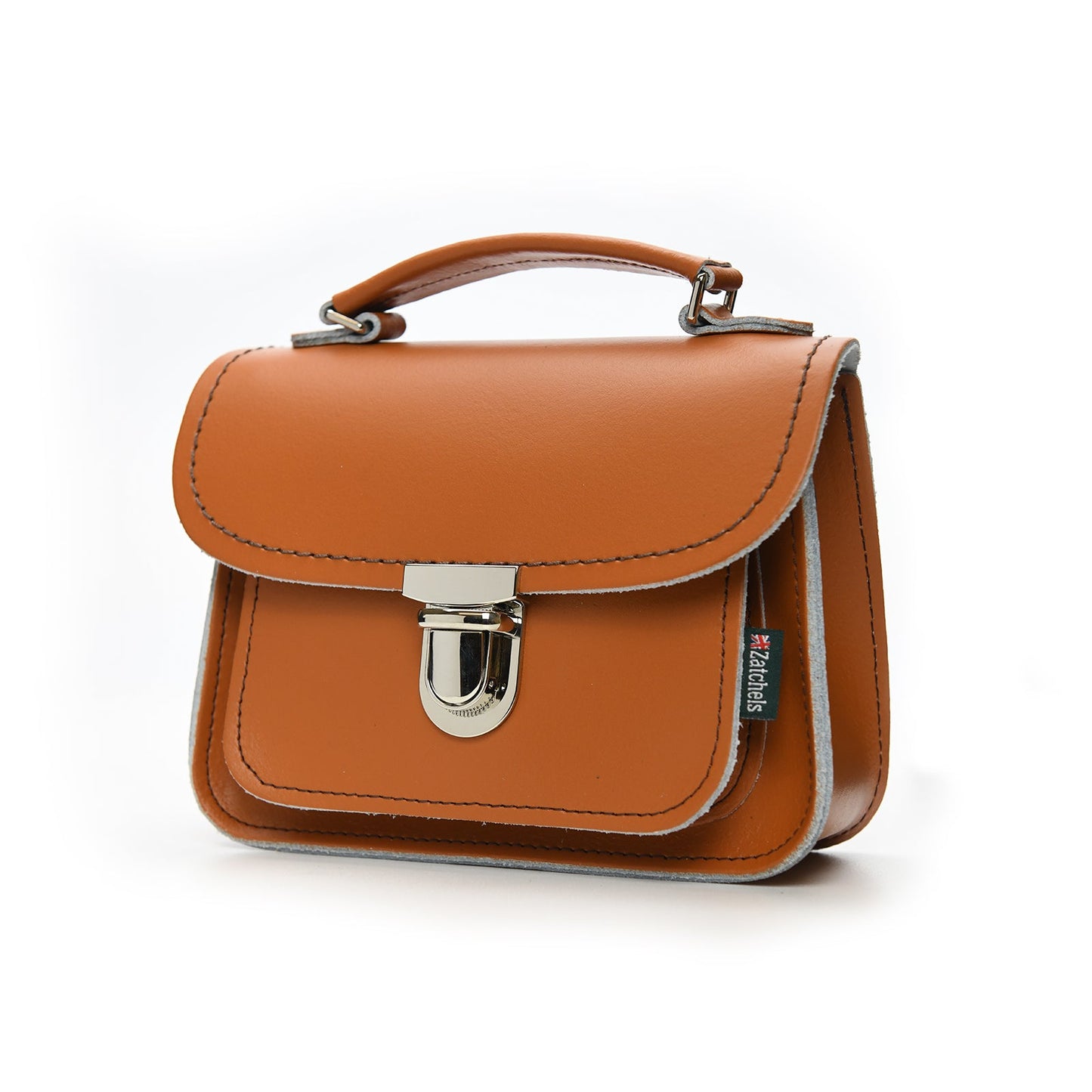 Luna Handmade Leather Bag - Burnt Orange-1