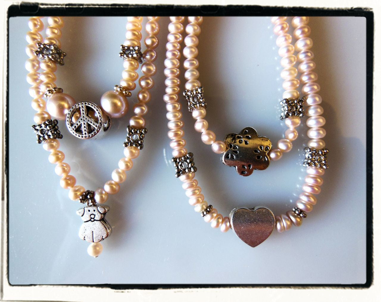 Pearls for Little Girls- Puppy Pendant on Freshwater Pearls from China-9