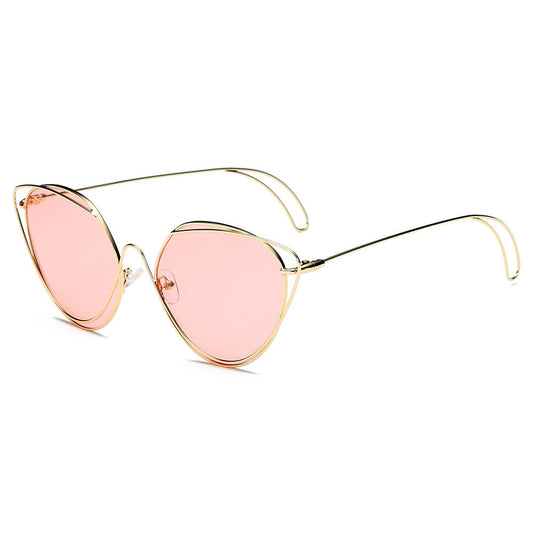 LISLE | Women Fashion Round Wire Art Eye Sunglasses