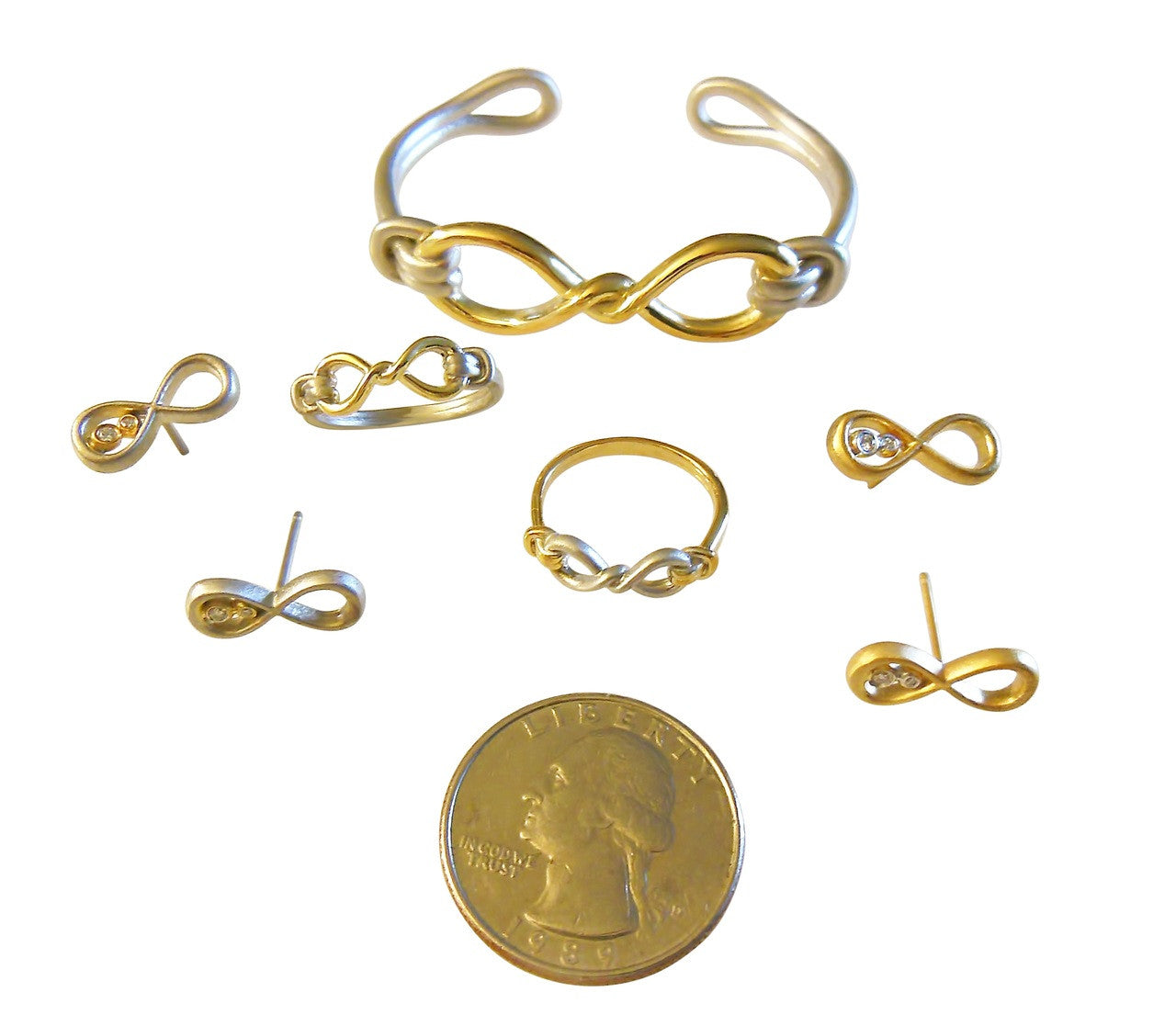 Infinity Knot Cuff Bracelet- 14K Gold. Wrap Yourself in Infinite Possibility-0