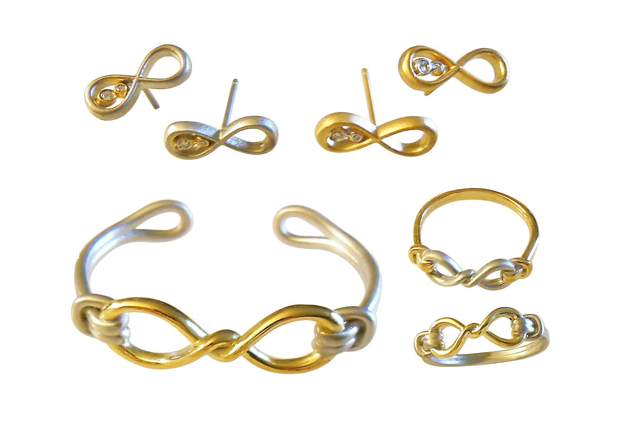 Infinity Knot Cuff Bracelet- 14K Gold. Wrap Yourself in Infinite Possibility-10
