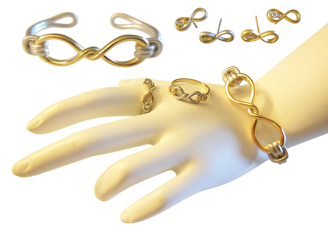 Infinity Knot Cuff Bracelet- 14K Gold. Wrap Yourself in Infinite Possibility-18