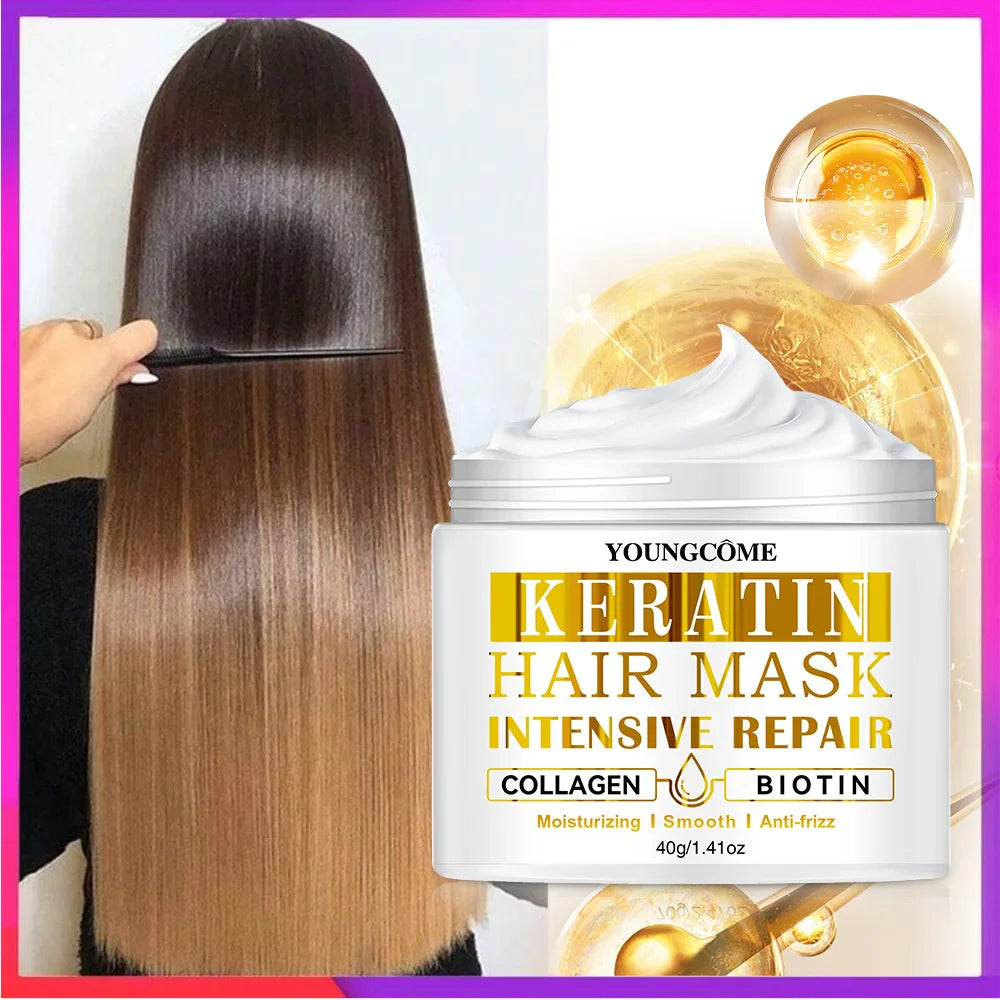 Keratin Deep Repair Hair Mask Conditioner Treatment