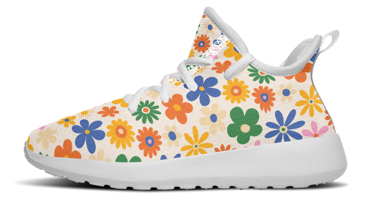 Kids Shoes Sneakers Colorful Flowers-5