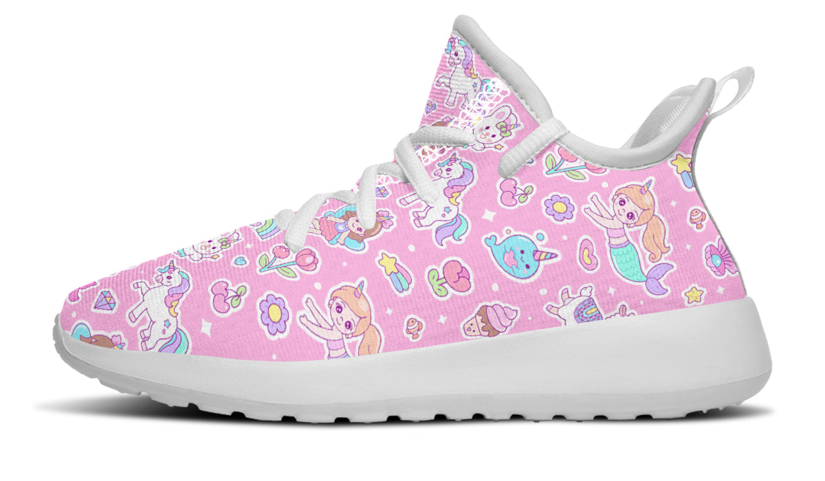 Kids Shoes Sneakers Mermaid And Unicorns-5