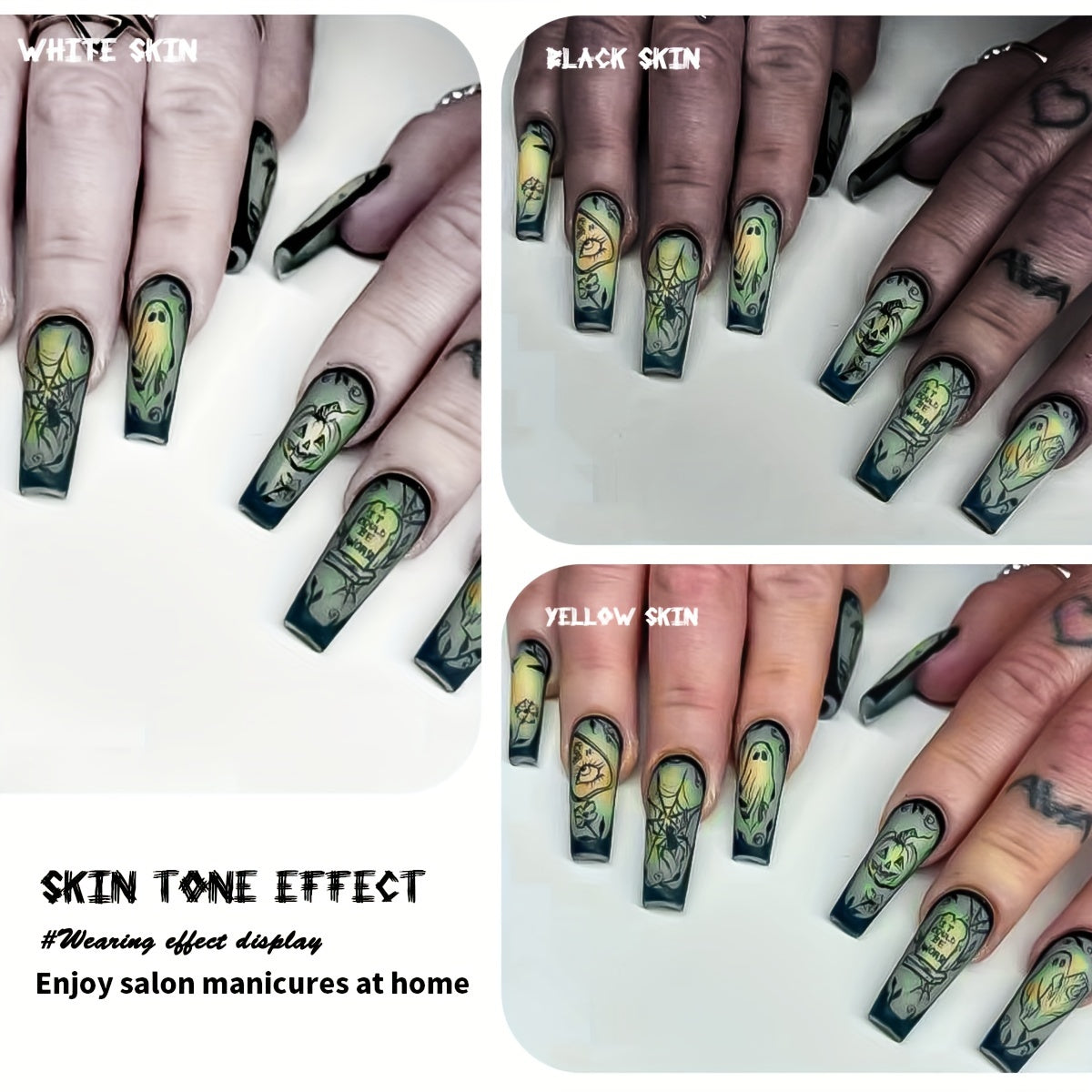 Matte Halloween Nail Tips