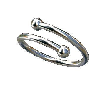 Dot Stacking Ring- Sterling Silver (without diamonds)-2