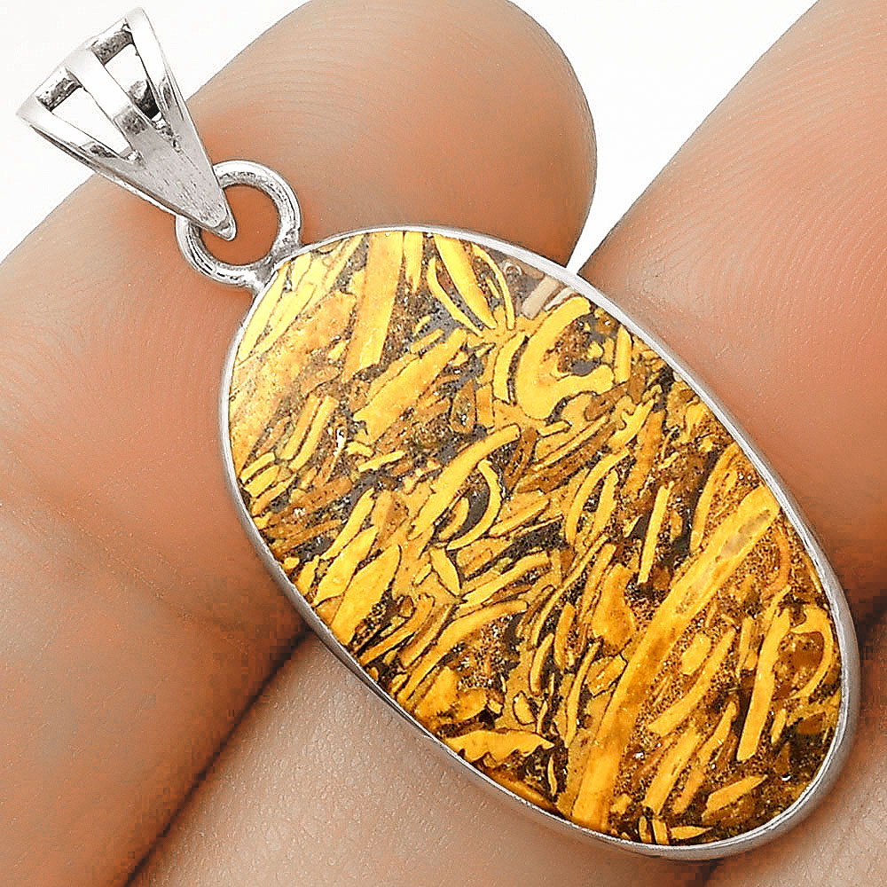 Natural Coquina Fossil Jasper - India Pendant P-1001 SDP119136