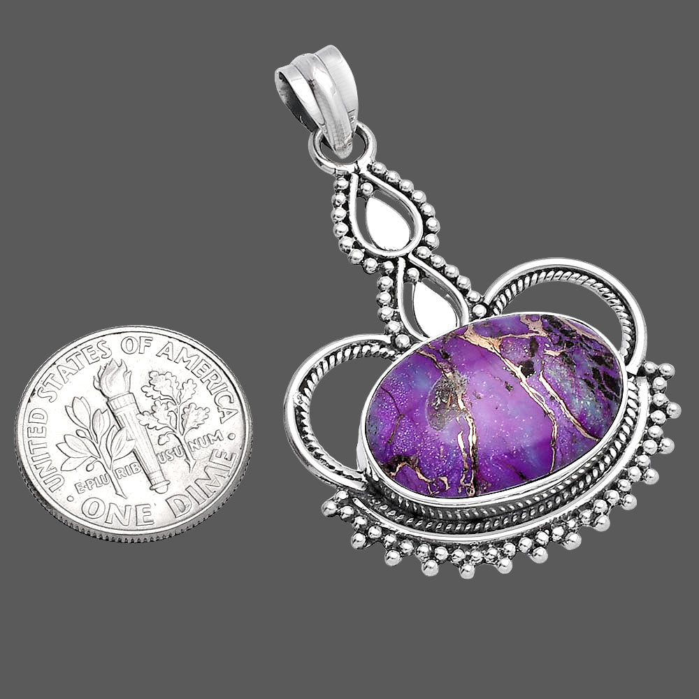 Copper Purple Turquoise - Arizona Pendant P-1579 SDP145032