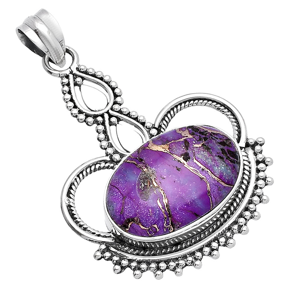 Copper Purple Turquoise - Arizona Pendant P-1579 SDP145032
