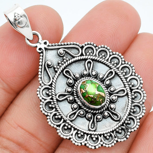 Copper Green Turquoise - Arizona Pendant P-1214 SDP157610