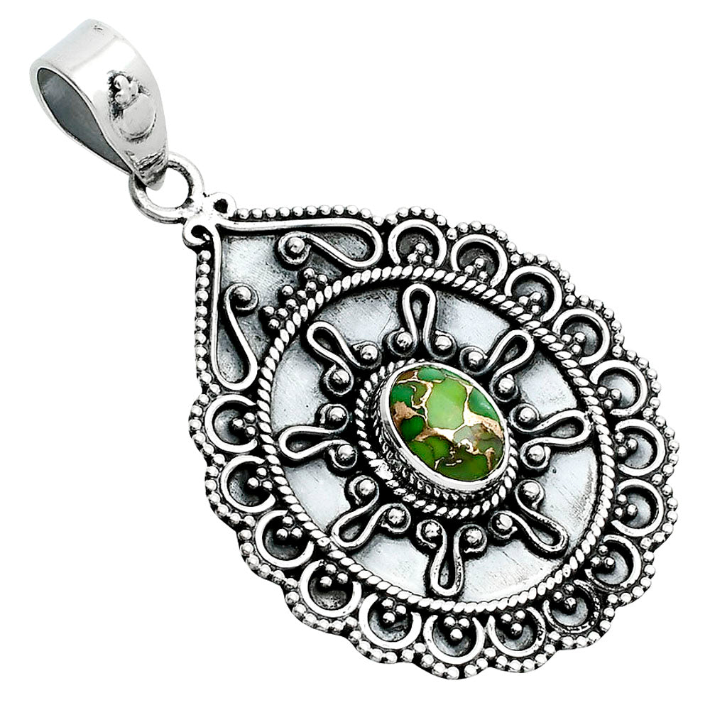 Copper Green Turquoise - Arizona Pendant P-1214 SDP157610