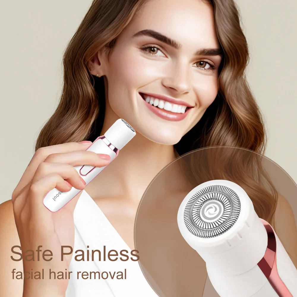 NNEOBA 4 in 1 Electric Razor for Women Hair Trimmer White