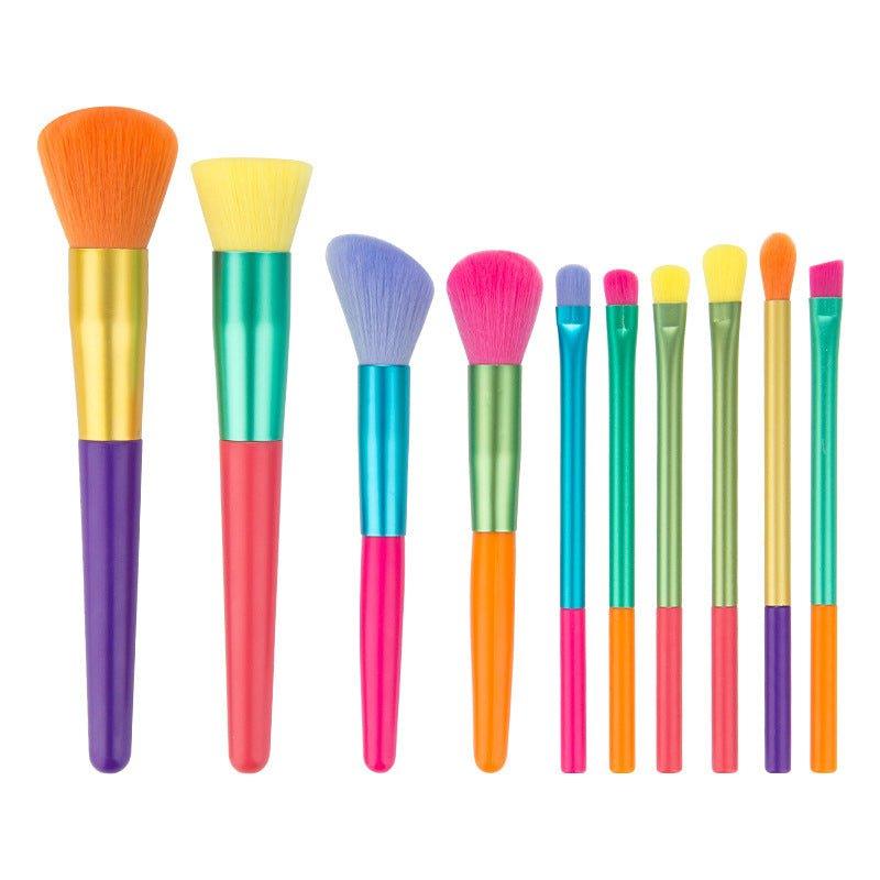 Vibrant Neon Brush Collection for Stunning Makeup Looks