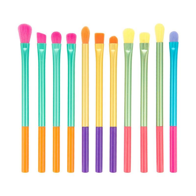 Vibrant Neon Brush Collection for Stunning Makeup Looks