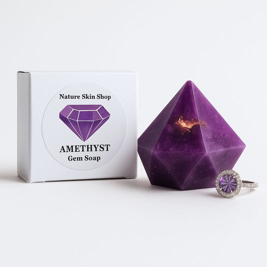 Mystic Amethyst Bliss Soap with Hidden Silver Ring