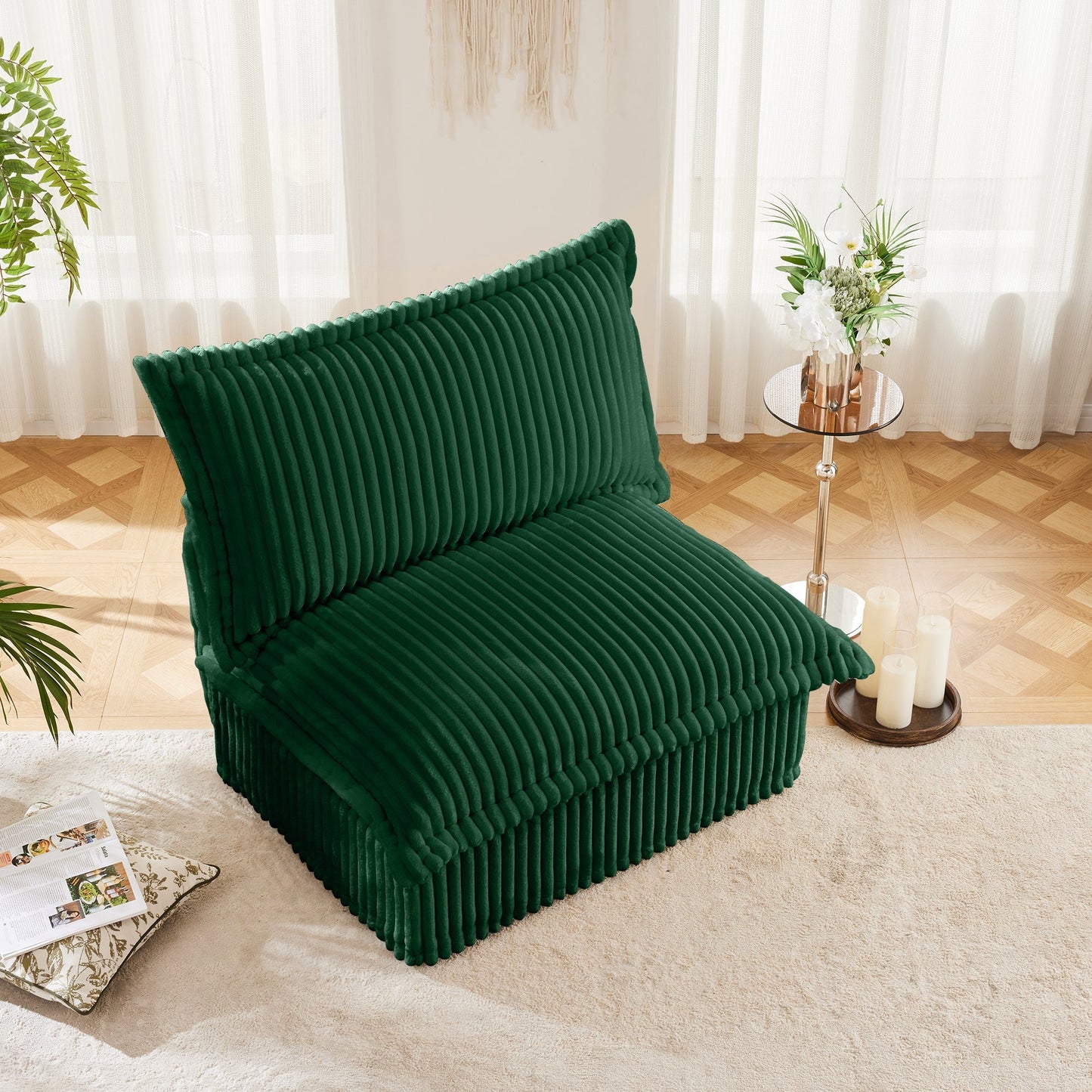 Koala Armless Sofa - Green