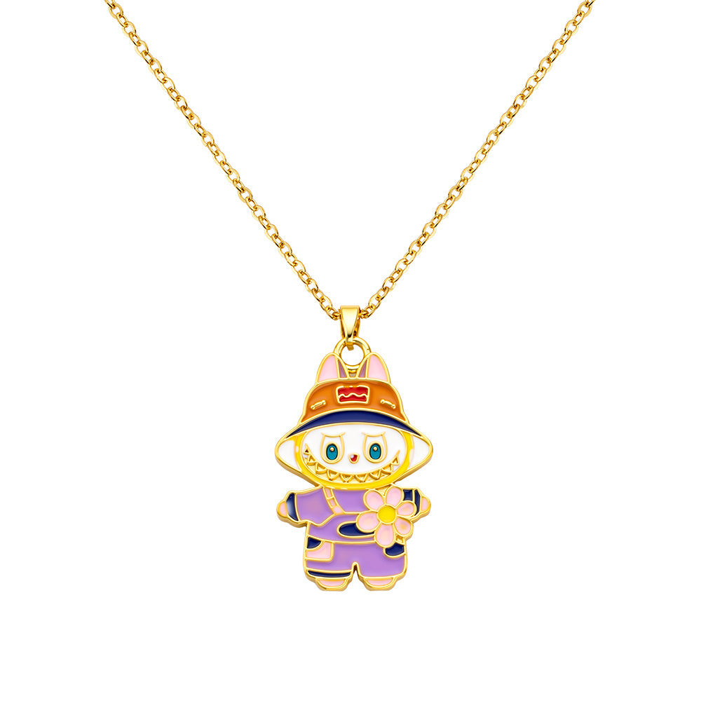 bts x Labubu Fall in Wild Necklace