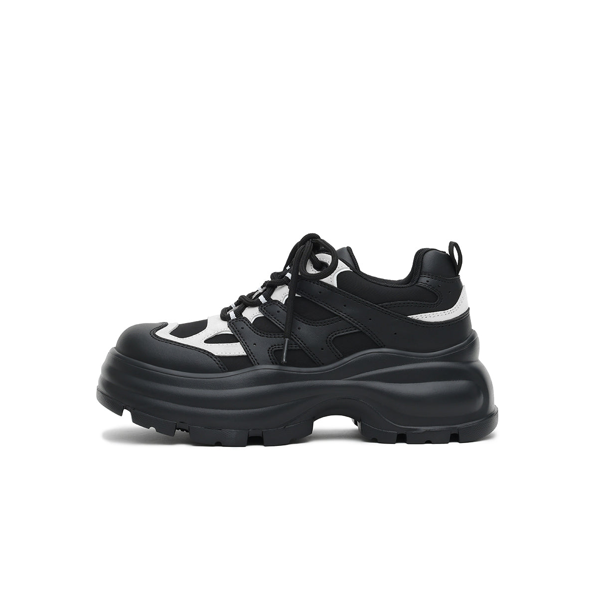 Casual Round-Toe Platform Sneakers-0