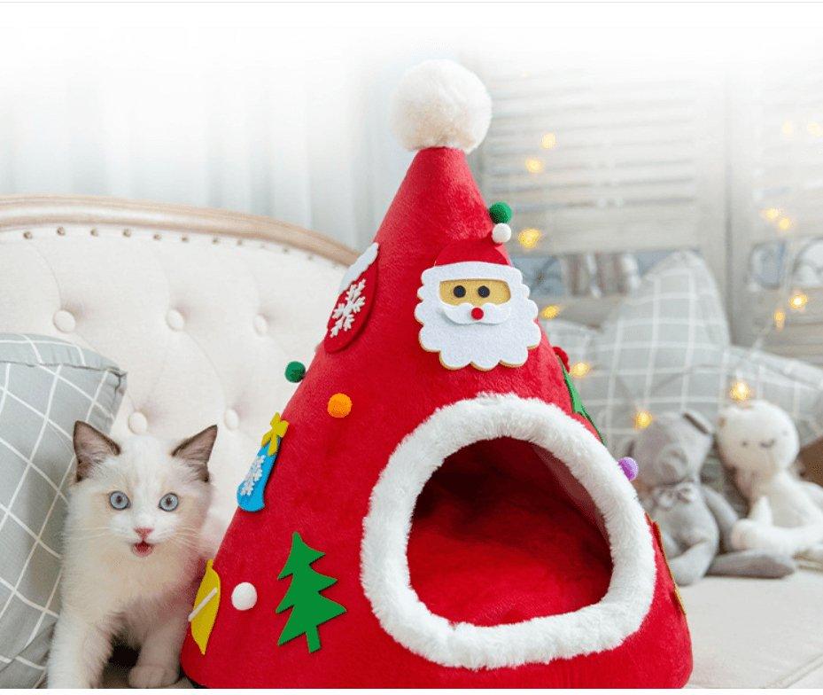 Christmas Cat Cozy Nest-3