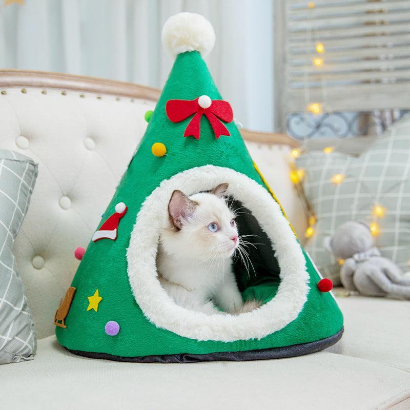 Christmas Cat Cozy Nest-1